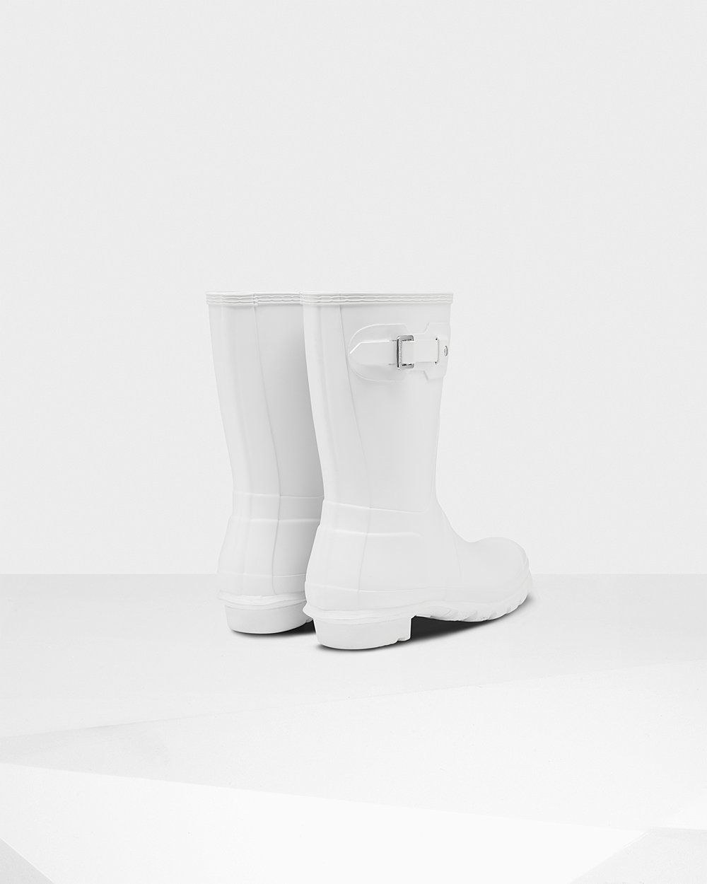 Womens Hunter Original - Short Rain Boots White - 2590-UWJGX